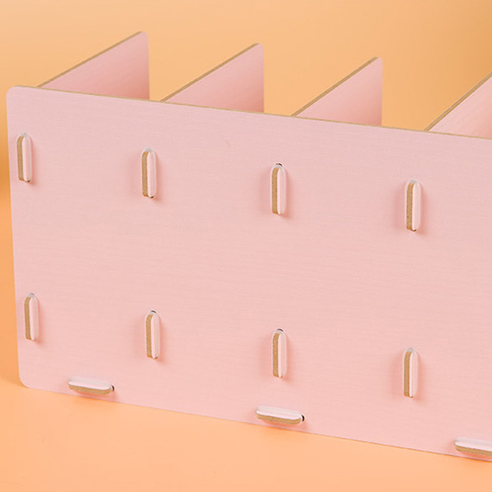 Eenvoudige Multi-Tier Boekenplank 4 Grids Originele Opslag Plank Voor Boeken Diversen Diy Houten Kast Bureau Boek Rack Thuis kinderen Boek