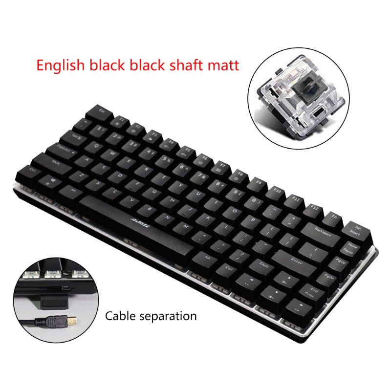 Ajazz AK33 Mechanical Keyboard 82 Keys Russian/English Layout Gaming Keyboard: 1