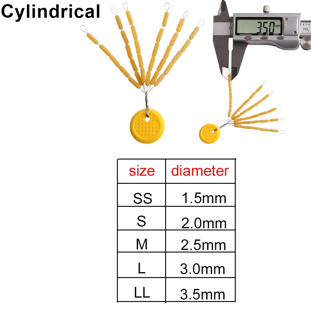 150Pcs Rubber Float Stops Fishing Bobber Line Stopper Space Beans Fishing Rig Tackle lure Fishing Accessories