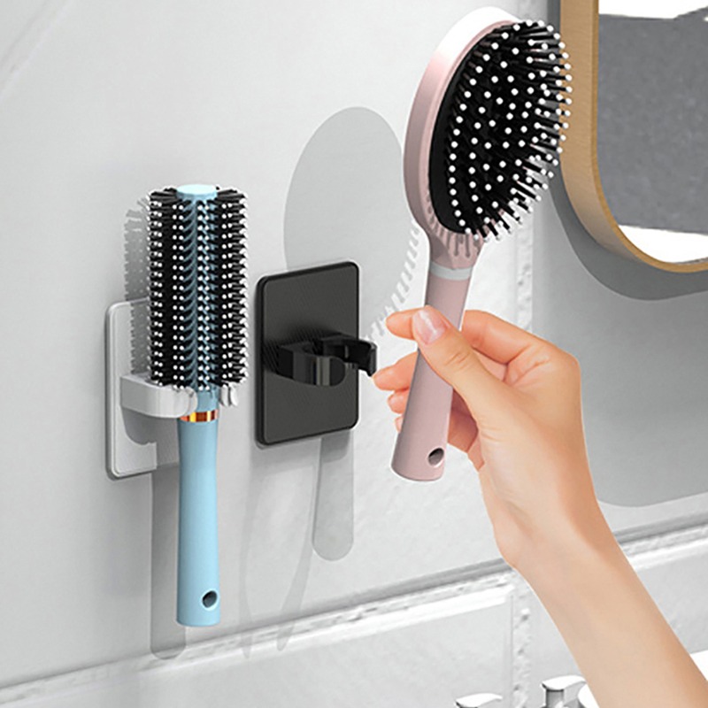 Soporte para peine montado en la pared, organizador de pared para baño, soporte de almacenamiento para cepillos de pelo para el hogar, estante para secador de pelo, 5/1 Uds.