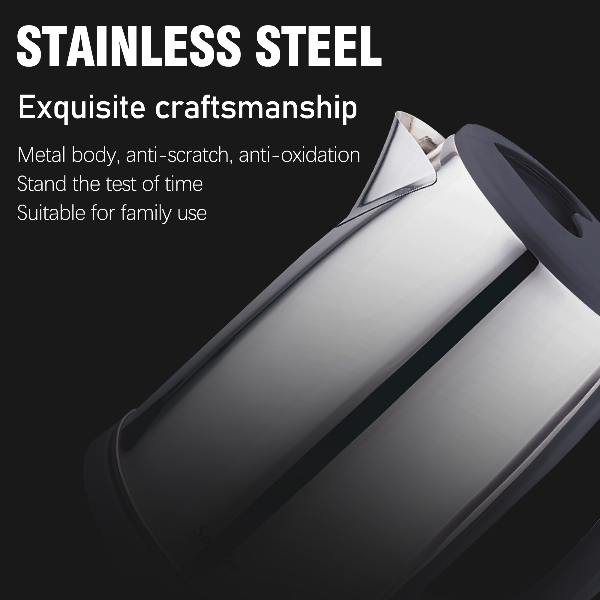 2L Electric Kettle Stainless Steel Kettle Cordless 1500W Household Kitchen Fast Heating Boiling Teapot Pot 220V Sonifer