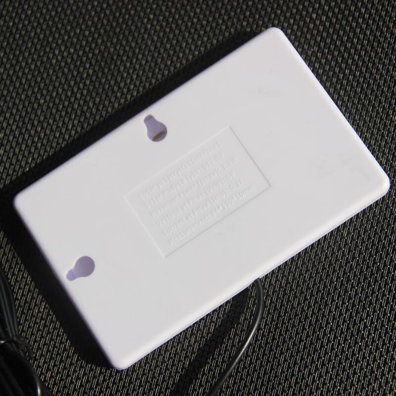 1.2W 6V Polykristallijne Zonnepaneel Gelamineerd Met Plastic Frame Dc Interface 3M Kabel