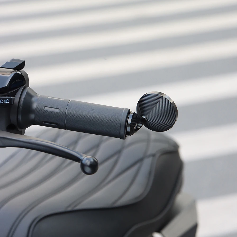 Motoraccessoires Reflecterende spiegel Aluminium elektrische auto Ministekker Kleine ronde spiegel Boutique achteruitkijkspiegel