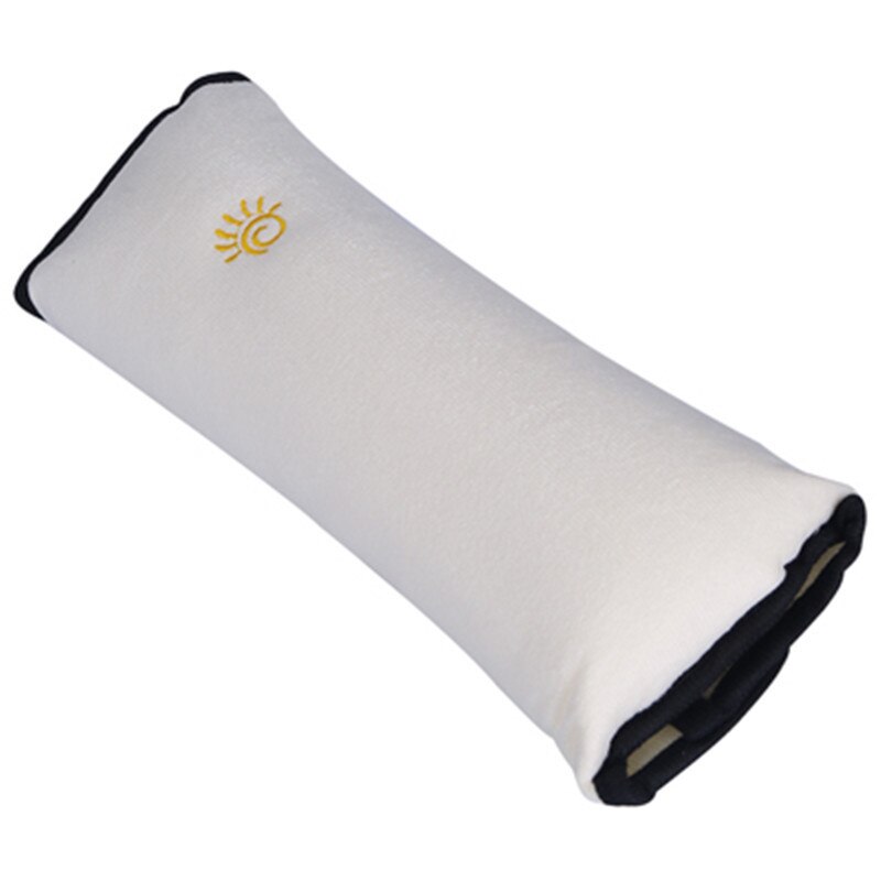 1pcs Car Safe Fit Seat Belt Adjuster Car Safety Belt Adjust Device Triangle Baby Child Protection Baby Safety For Baby: White Pillow