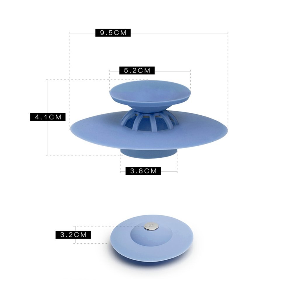 Filtre anti-blocage pour attrape-cheveux et eau, en silicone, pour cuisine, salle de bain, siphon de sol