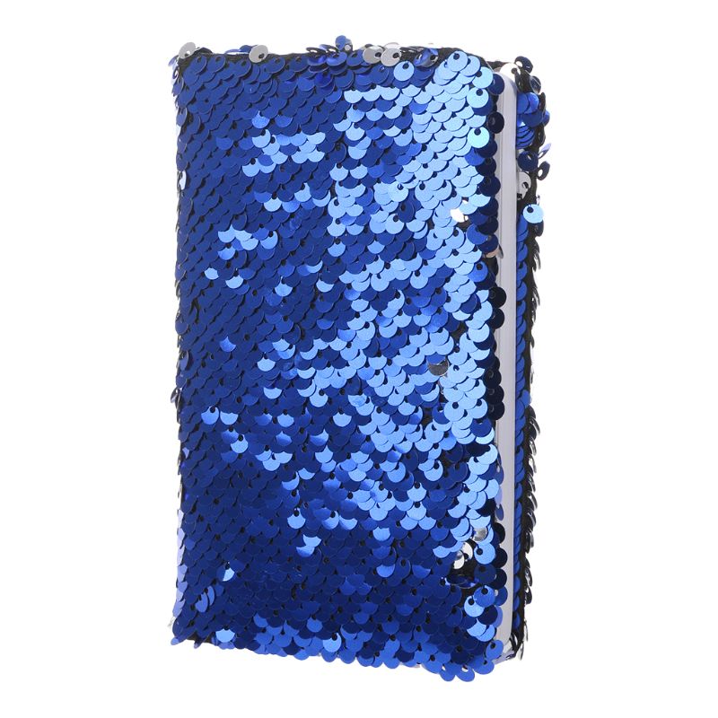 paillettes cahier bloc-notes paillettes journal mémos papeterie fournitures de bureau papeterie 78 feuilles plus récent L29k: Bleu