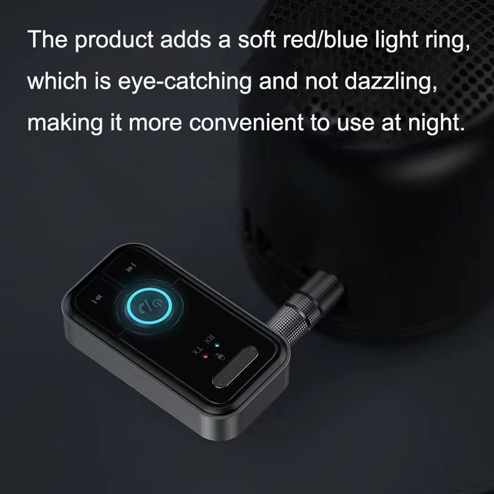 Bluetooth 5.3 Transmitter Receiver Wireless Audio Adapter For Car Music Headphone Speaker 3.5mm Jack AUX Bluetooth Adaptador