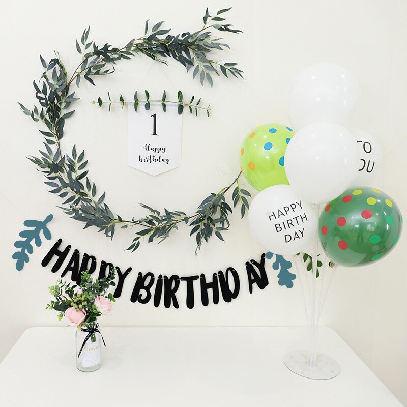 Banderole blanche pour anniversaire de 1 à 9 ans, guirlande de banderole, décoration pour premier anniversaire, fête prénatale, cent jours