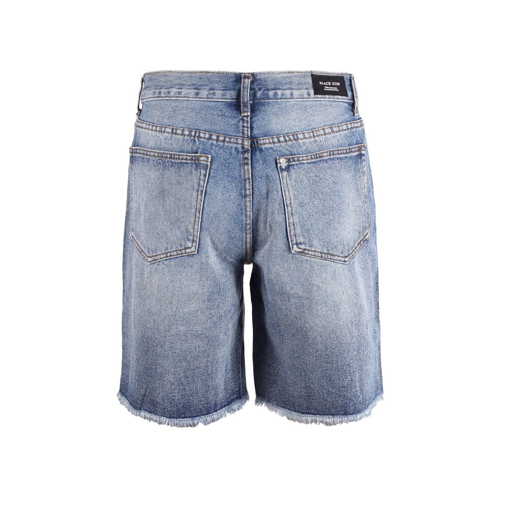 Jean ample pour hommes, Short en jean et détruit, cool, trou noir, combinaison , high street, offre spéciale
