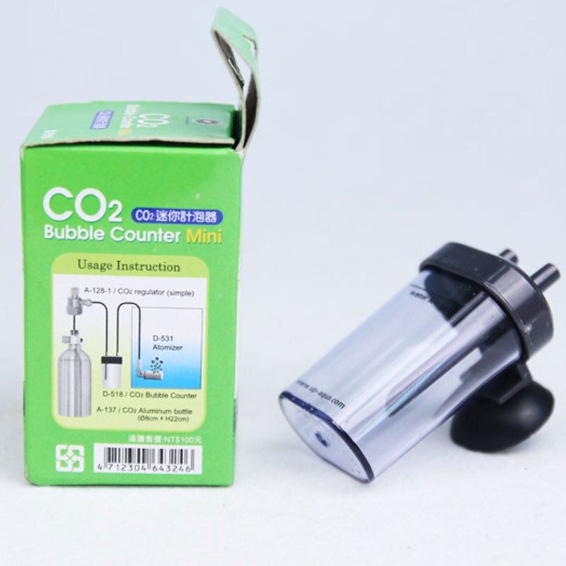 Mini Small Carbon Dioxide CO2 Bubble Meter with Suction Cup for Water Plant Fish Tank Aquarium Accessories