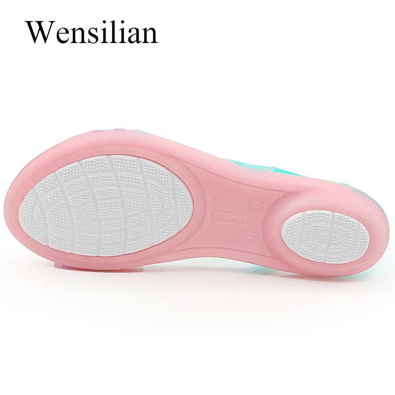 Women Sandals Flat Casual Jelly Shoes Sandalia Feminina Beach Candy Color Slides Ladies Flip Flops Slippers Sandalias Mujer