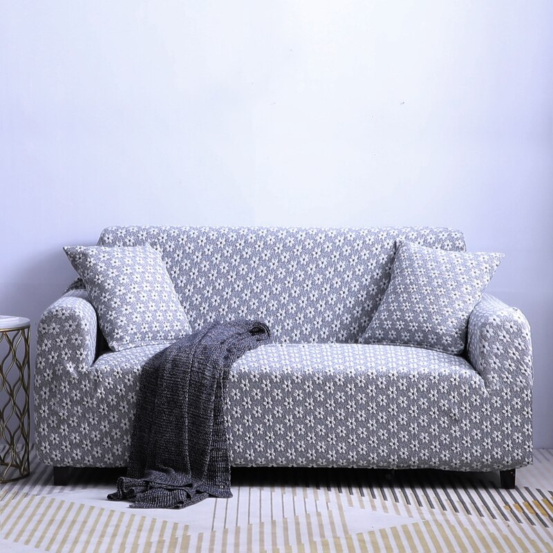 Elastische Sofa Cover 3D Jacquard Stretch Bank Hoes Bank Covers Voor Woonkamer Cubre Hoek Fauteuil Sofa