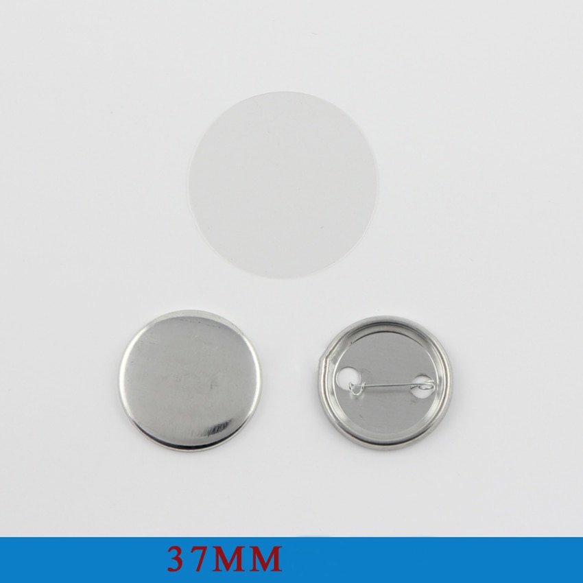 100 Set/pak 37Mm Blik School Badge Pin Maken Metalen Bodem Ambachten Diy Badge Materialen Button Levert