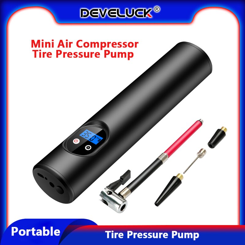 Multifunktionale Tragbare Reifen Inflator Auto Luft Kompressor Reifen Druck Pumpe Mini Handheld 12V Auto Fahrrad Reifen Ball