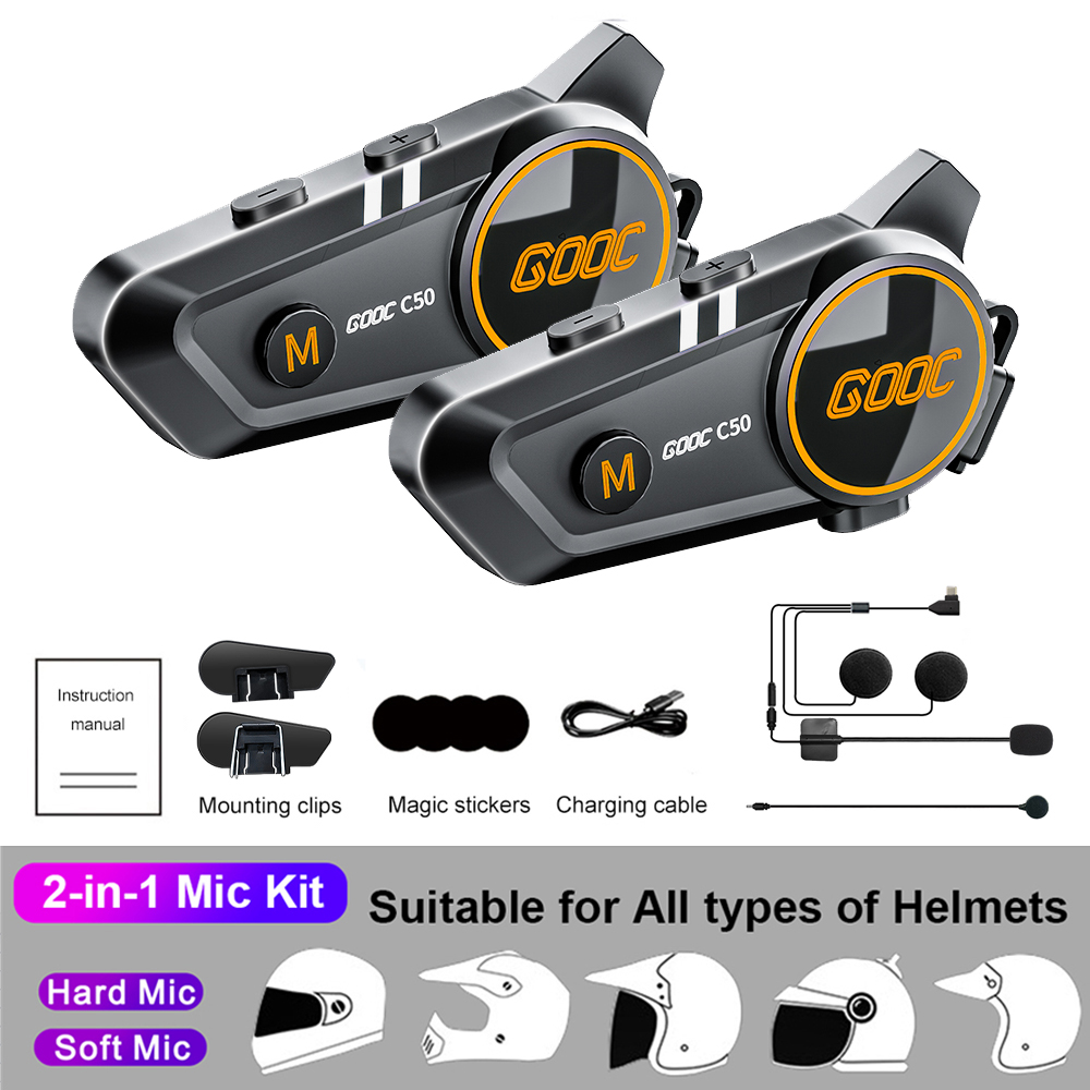 Motorrad kabellos Helm Gegensprechanlage Headset Stereo Bluetooth 5,3 Freis prec heinrich tung ipx67 wasserdicht 1100ma 1000h lange bereithalten: verrotten