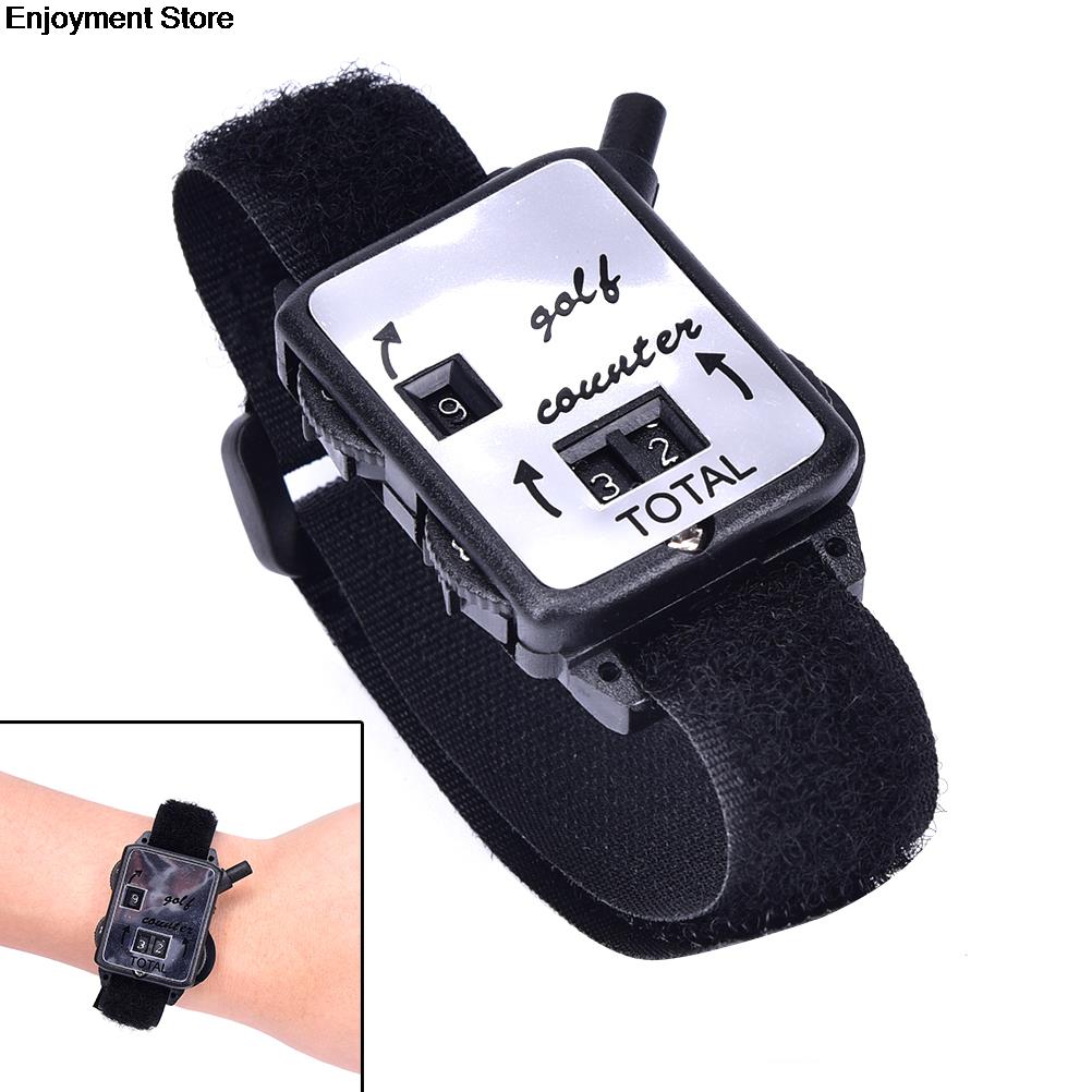 ! Mini Black Golf Training Aids Wristband Golf Club Stroke Score Keeper Count Watch Putt Shot Counter Sports Golf Accessories