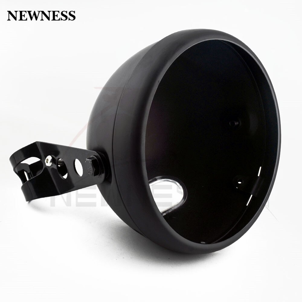 Motorcycle 7" Bucket Shell Headlamp Bracket Front Fork Headlight Mount Holder Clamp CNC Fork Tube Spotlight Headlight