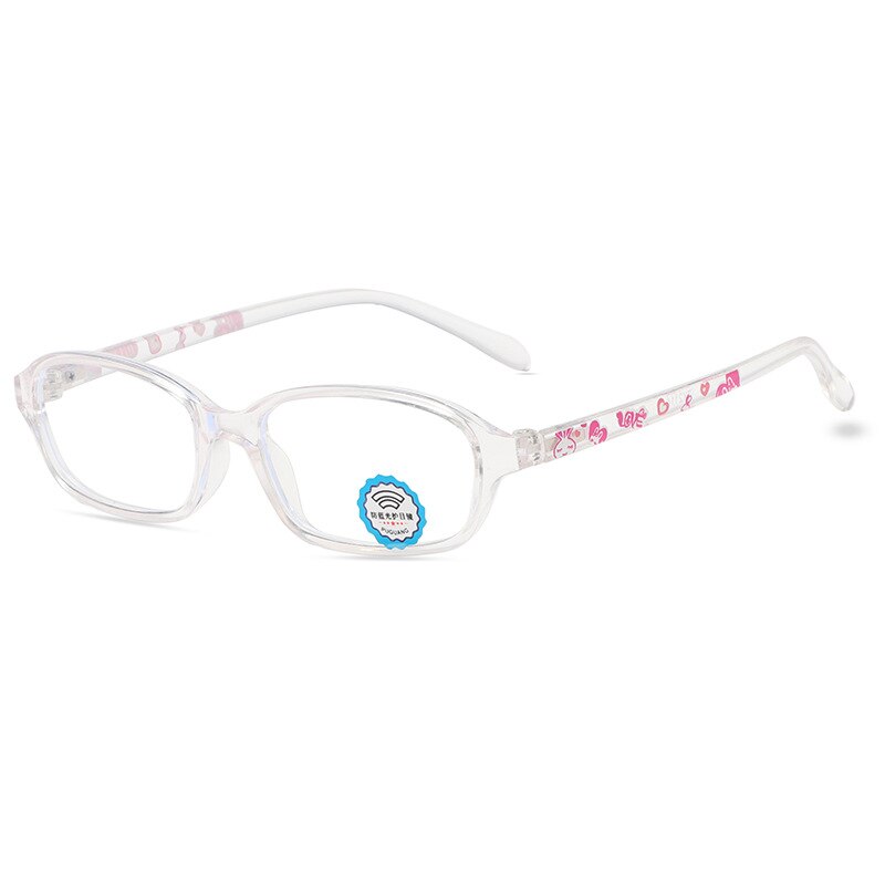 Montura óptica transparente para niños y niñas, gafas de Sol infantiles flexibles con prescripción, 8803: Clear White