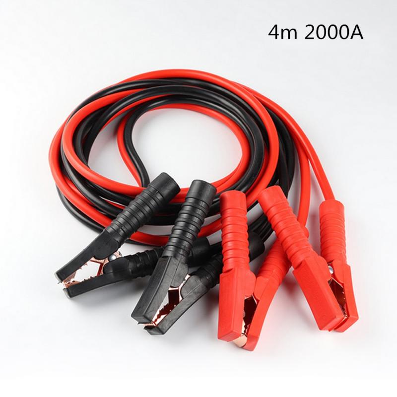 Heavy Duty 2000AMP 4M Car Battery Jump Led Booster Cables Jumper Cable For Car Van Truck Batteries Accessories