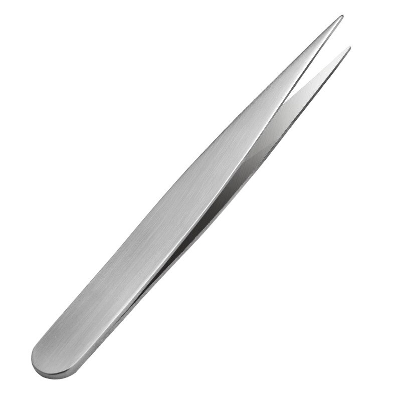 Golding-Pinzas para cejas de acero inoxidable, Punta inclinada, recortadora de depilación, Clip para pestañas, herramientas de maquillaje de belleza: JK