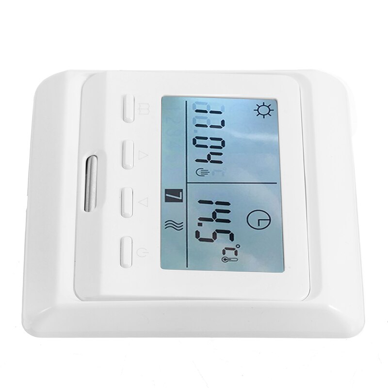 Wit Lcd-scherm Digitale Vloerverwarming Thermostaat Controller Digitale Floor Thermostaat Voor Thuis