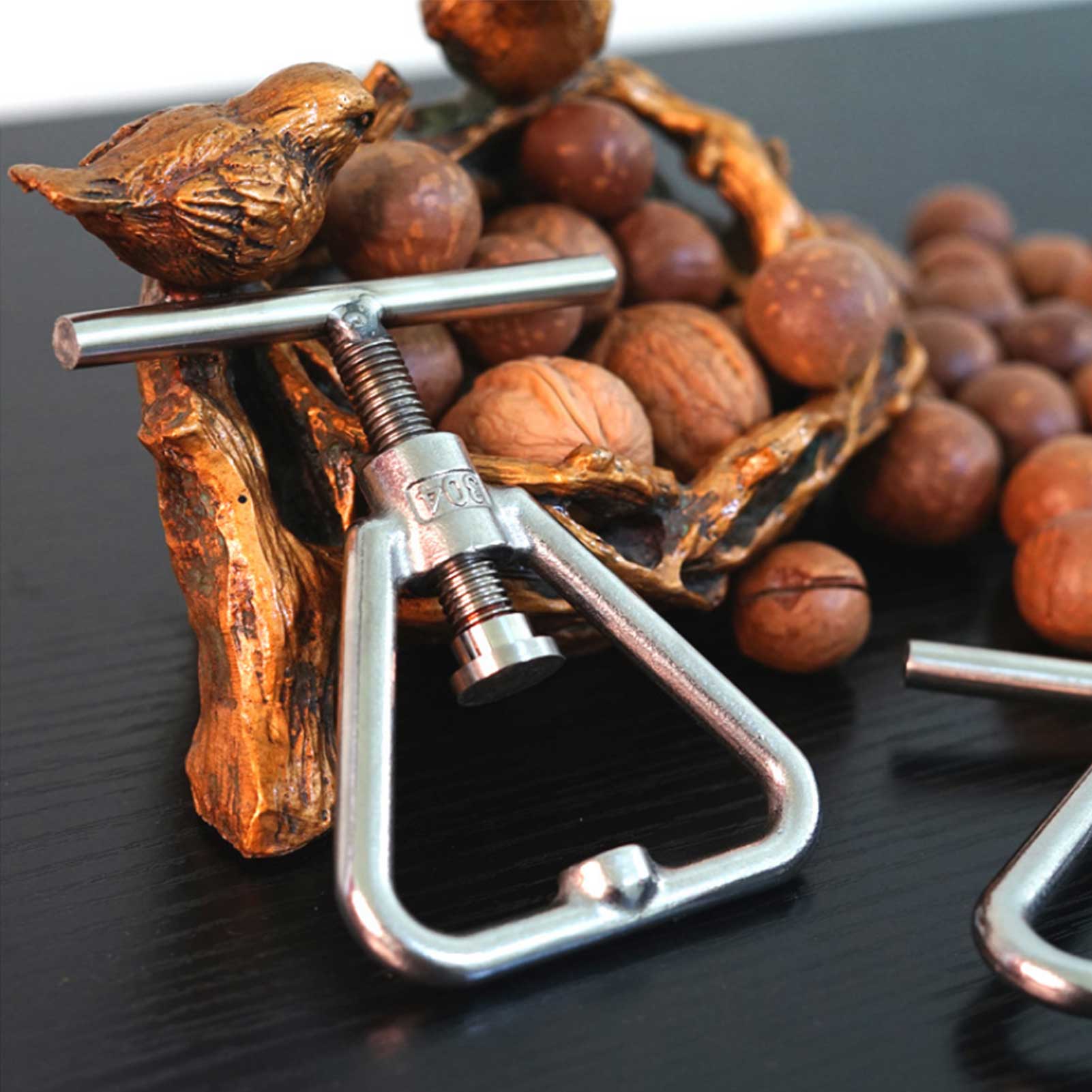 Nut Opener Machine Walnut Sheller Tool Stainless Steel Macadamia Nut Opener Opening Household Kitchen Accessories Gadgets