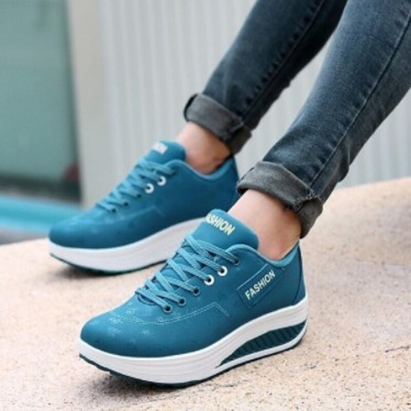 Dames plateauschoenen casual sport wandelschoenen veterschoenen sportschoenen all-match outdoor damesschoenen