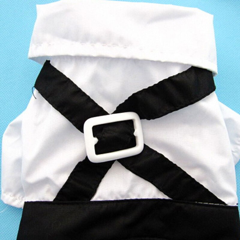 Gentleman Dog Clothes Bow Tie Tuxedo Pet Outfit Formal Shirt For Small Dogs Wedding Suit Halloween Christmas Clothes for Cats