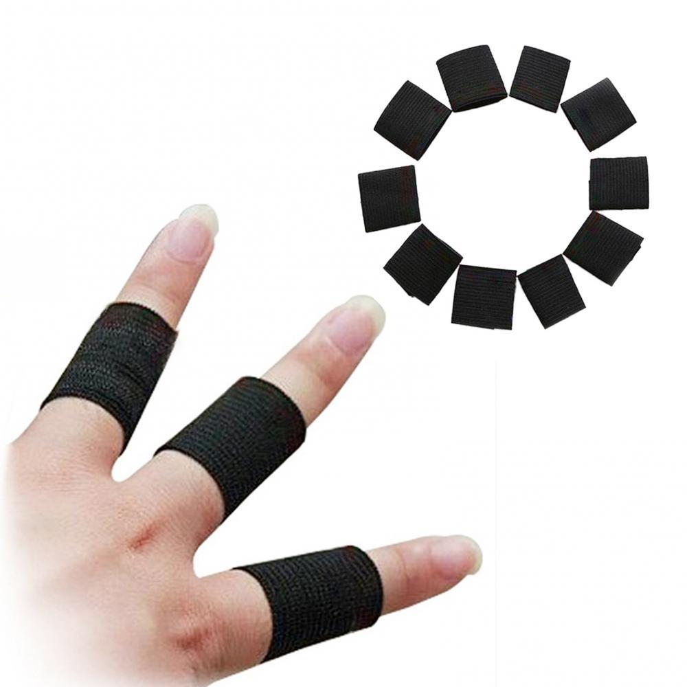 10Pcs Stretchy Finger Protector Sleeve Support Arthritis Sport Aid Guard Band Fishing Stripping Guards Anti Scratch Accessory