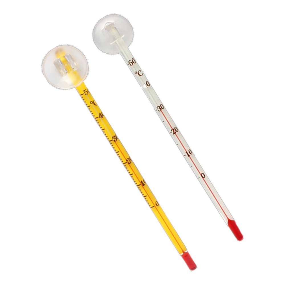 15Cm Hydrometer Aquarium Glas Aquarium Thermometer Aquarium Dompelpompen Glazen Thermometer Met Zuignap