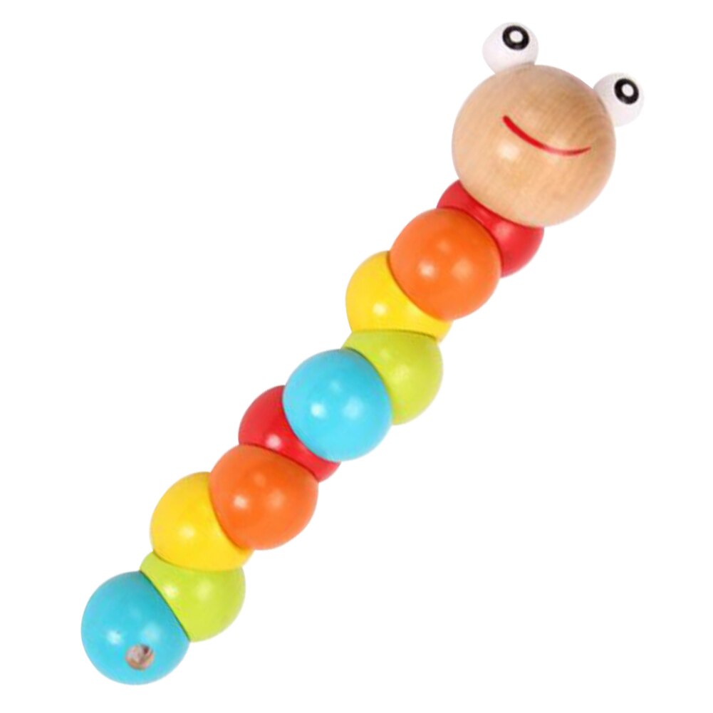 Kids Educational Fun Game Cute Wooden Simulation Toy Flexible Block
