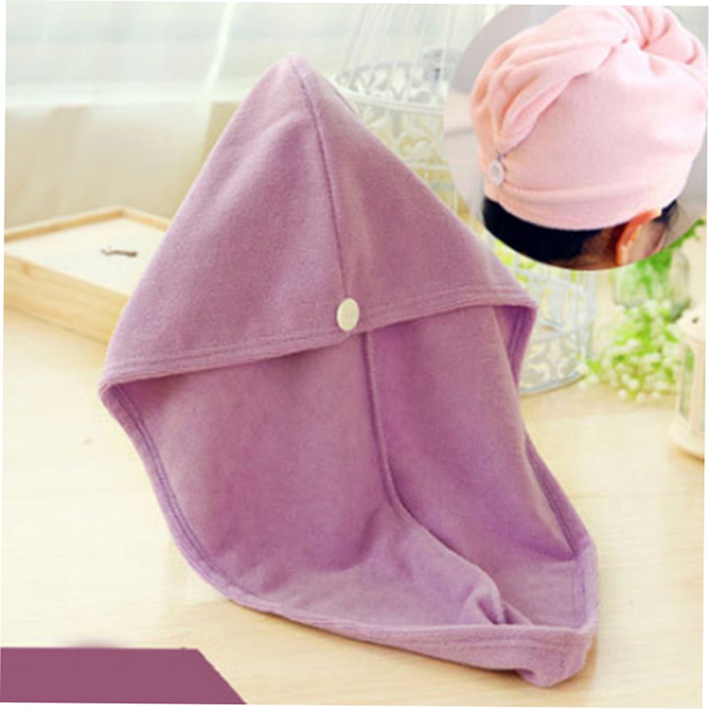 Super Absorbent dry hair cap Pink household products daily life supplies family familiar article of everyday use