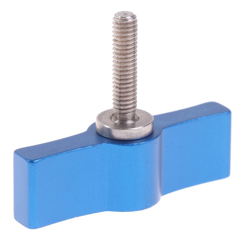 M4 vis de serrage à main réglables, poignée en alliage d'aluminium, vis réglables, accessoires de photographie pour appareil photo reflex numérique: Bleu