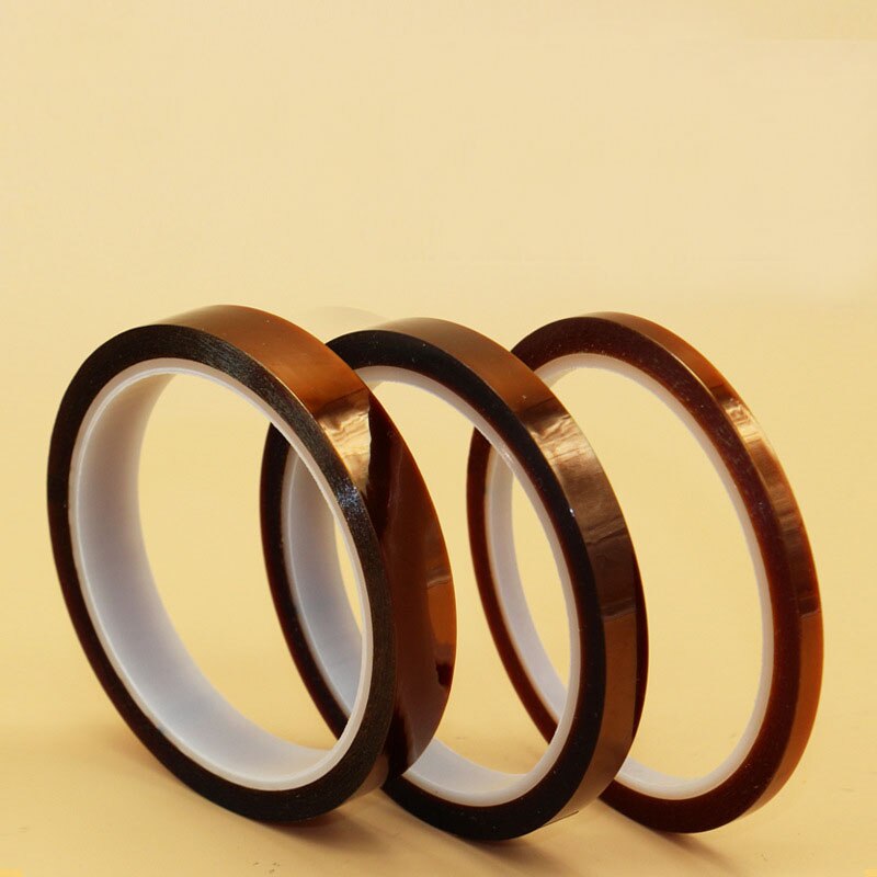 20mm*33m gold Color Adhesive Tape High Temperature Heat Resistant Polyimide Tape for Electronic BGA PCB SMT Soldering Shielding