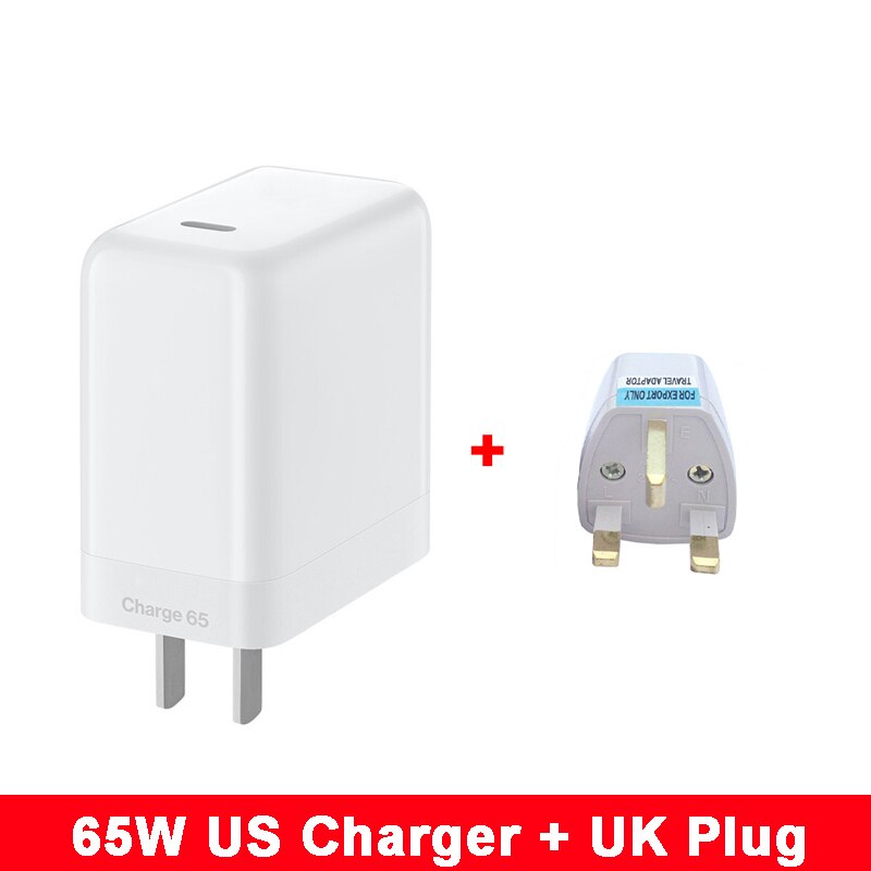 65W Warp Charger For OnePlus 9 Pro 9R 8T 6A 1M USB-C to USB-C Dash/Warp Charging Adapter For One Plus 8 Pro Nord 7T Pro 7 6T 1+6: US Charger w UK Plug