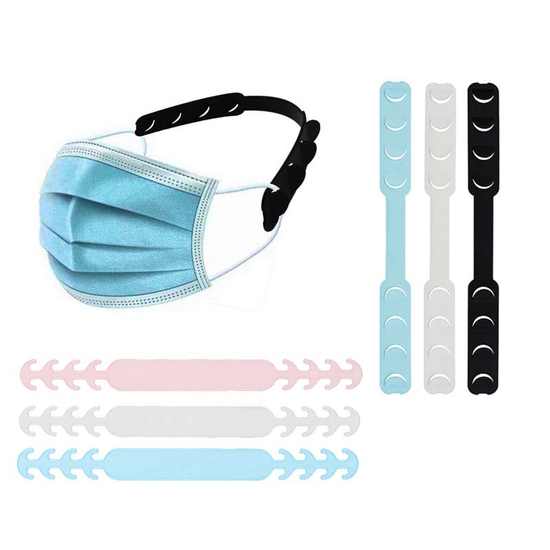 Gancho de sujeción para mascarilla, 5 uds., gancho de sujeción para mascarillas, ajustable, Multicolor, varias opciones