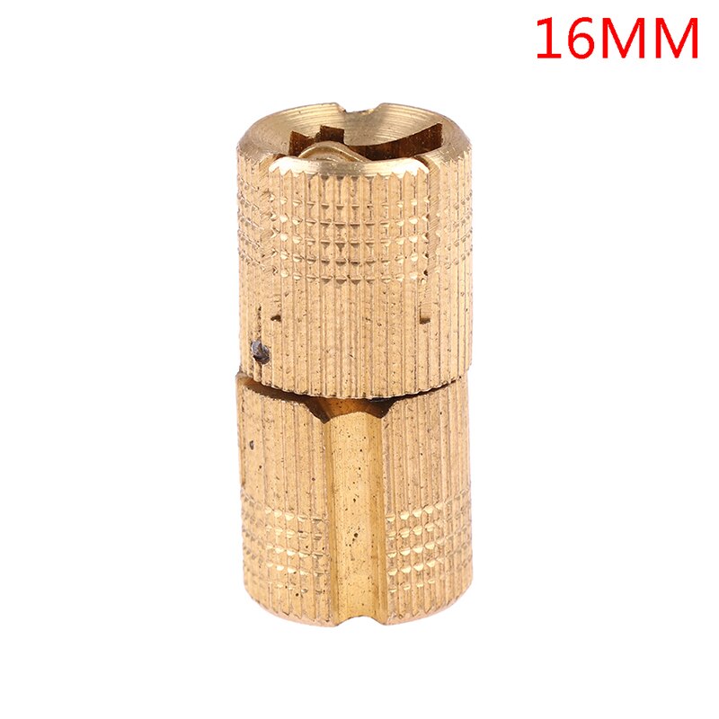 1/4pcs 8-18mm Copper Barrel Hinges Cylindrical Hidden Cabinet Concealed Invisible Brass Hinges Mount Door Furniture Hardware: 10mm 4pcs