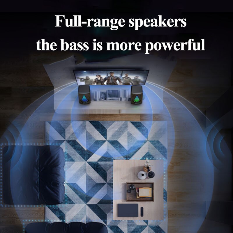 USB Wired Computer Speakers bluetooth speaker column Subwoofer Audio Speaker Multimedia Loudspeaker for Laptop Desktop Phone