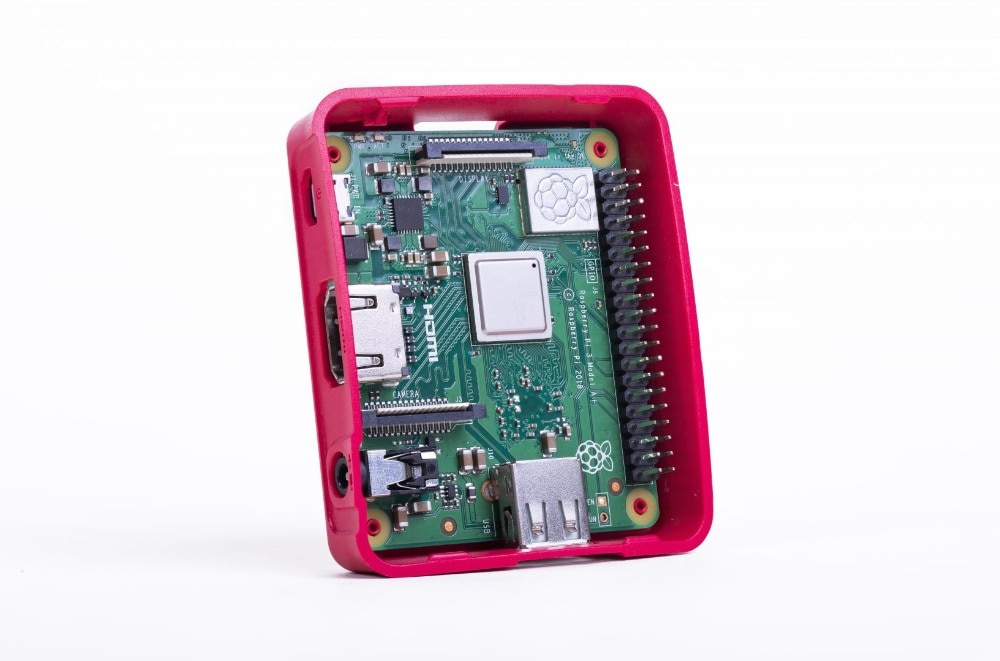 The official case for the Raspberry Pi 3 Model A+ and the Raspberry Pi 1 Model A+