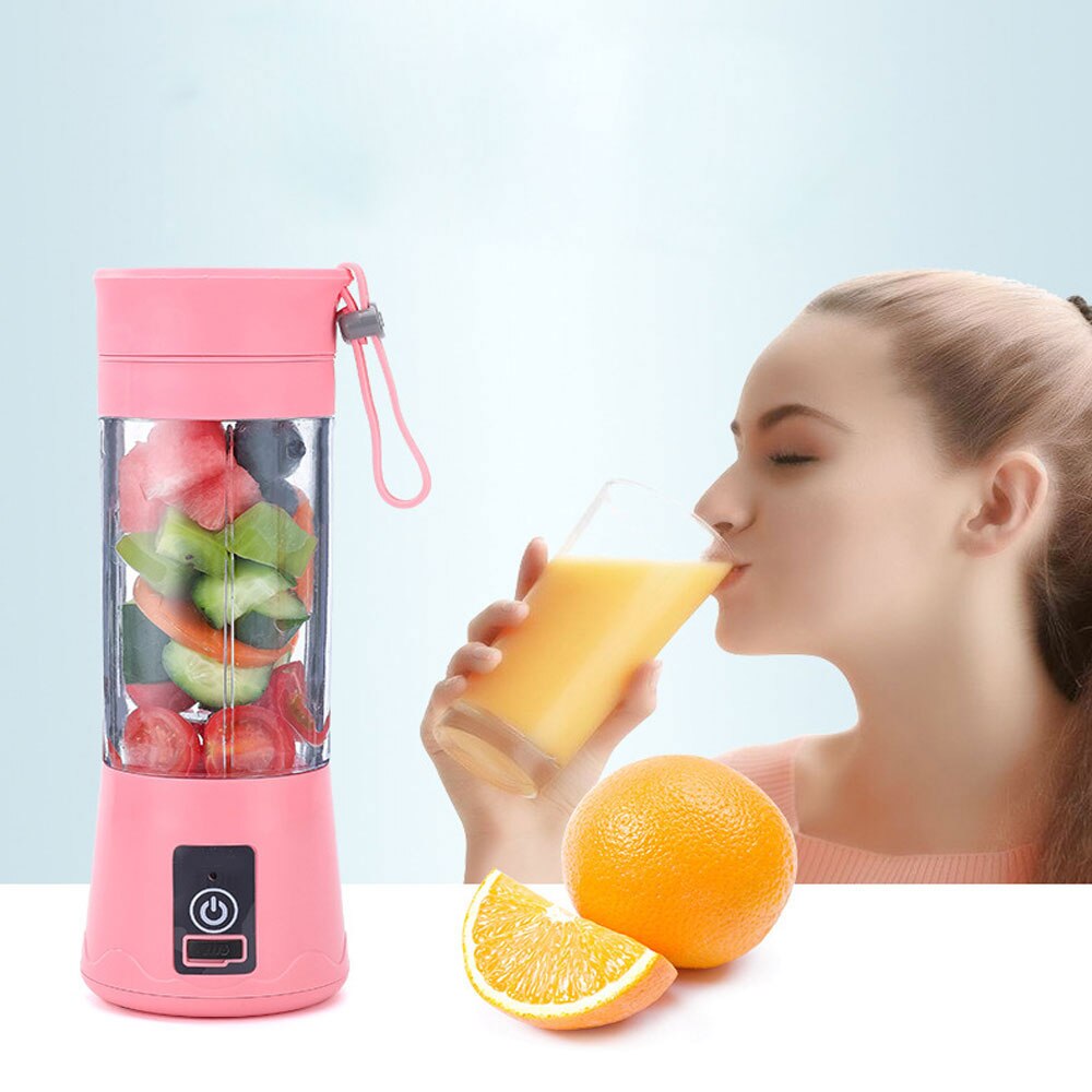 Portable Size USB Electric Fruit Juicer Handheld Smoothie Maker Blender Stirring Rechargeable Mini Portable Juice Cup Water
