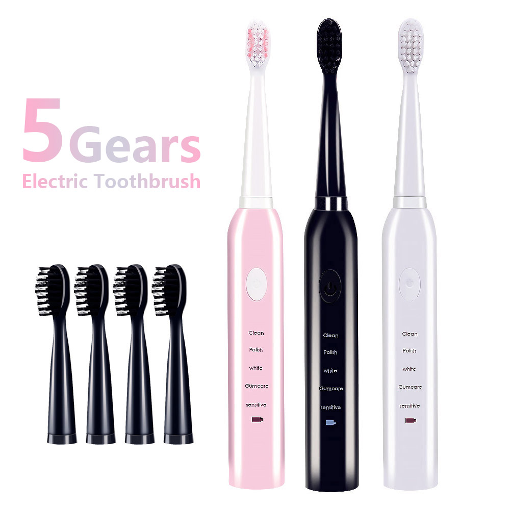 Powerful Ultrasonic Sonic Electric Toothbrush USB Charge Rechargeable Tooth Brushes Washable Electronic Whitening Teeth Brush