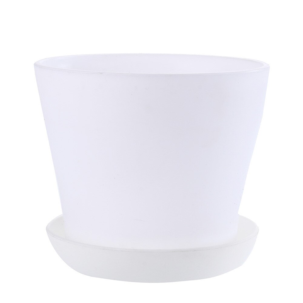 flowerpot plastic decorative Garden petit pot Unbreakable macetero plastico planten pot Succulent indoor plant pot plastique: white 