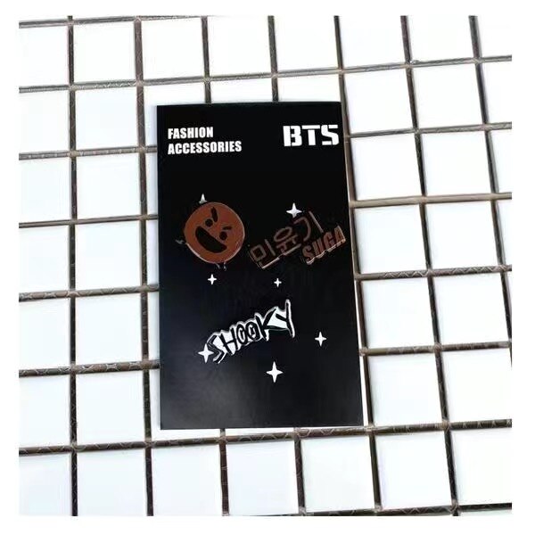 Hqbts Bangtan Jongens Acryl Broche Set Perifere Dezelfde Stijl: A7-binggan