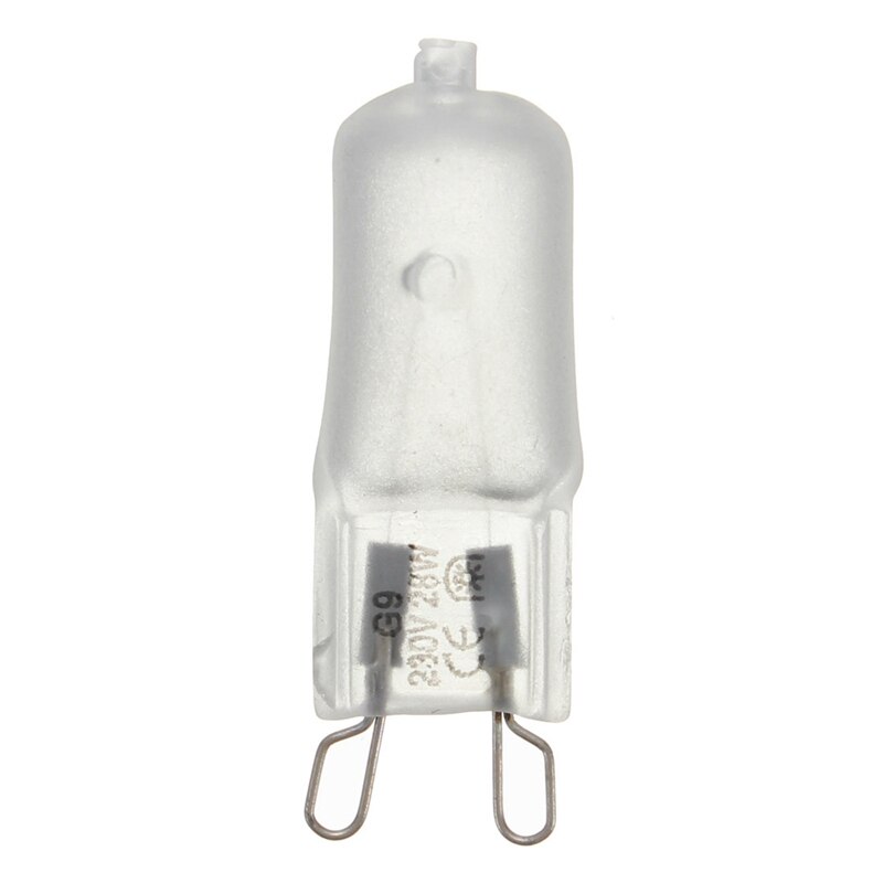 G9 halogenpære lyspære energieffektiv lampe 28w 230v varmhvite pære høy lysstyrke belysning 3000k frostet / klar