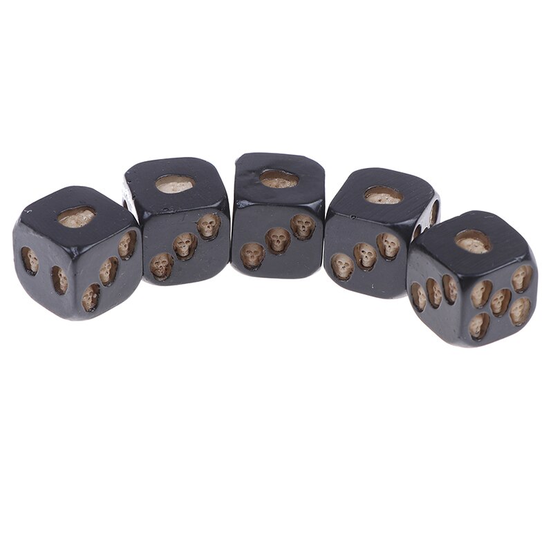 5 Stks/set Club Pub Party Game Speelgoed Skull Bones Dice Zes Zijdige Skelet Dobbelstenen Hars Dobbelstenen Voor Kinderen Volwassenen