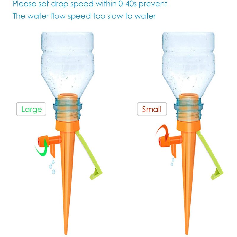 24- pack plantenbewateringsapparaten met anti-kantelbeugel en klepbedieningsschakelaar voor plantenbewateringssysteem voor buiten/binnen