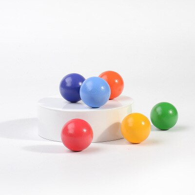 Baby Große Bausteine kinder Holz Spielzeug Kreative Regenbogen Stacker Montessori Vorteile Intelligenz für Kinder: 6 balls