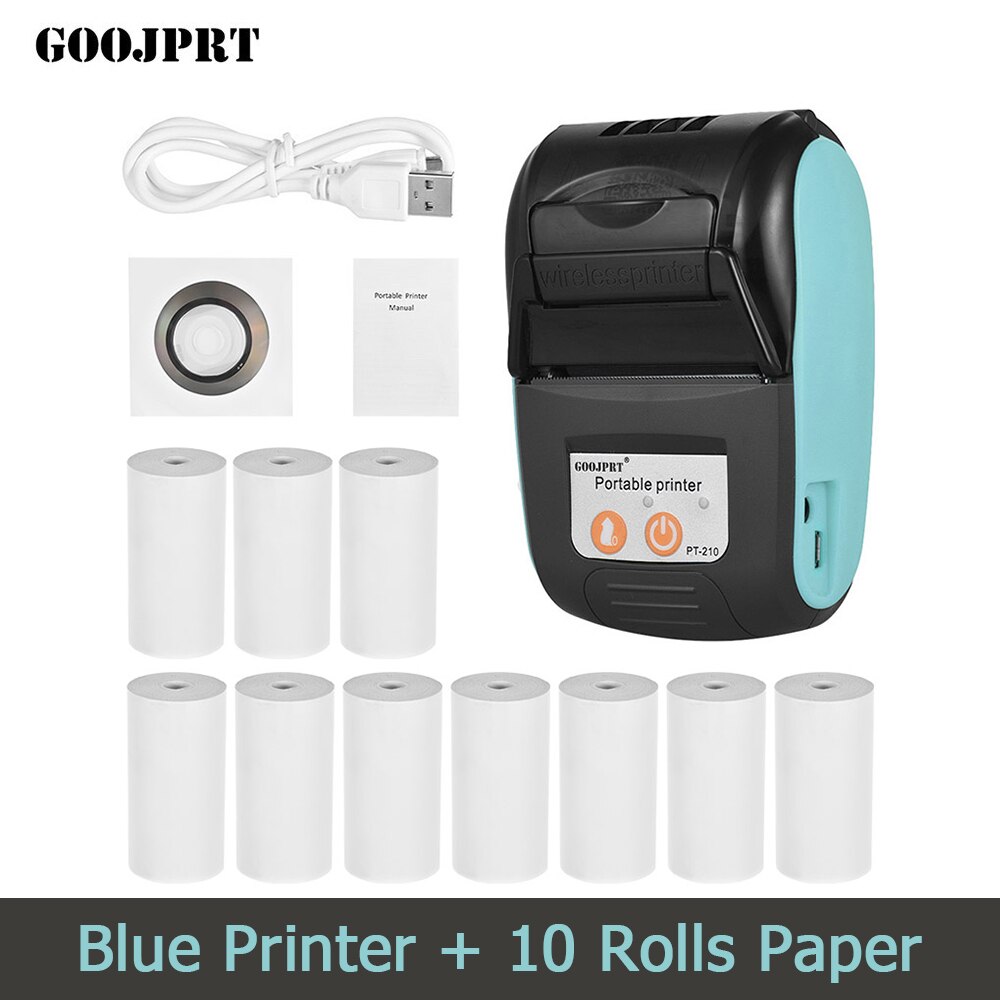 Draadloze Mini 58Mm Printer Draagbare Thermische Printer Bluetooth-Compatibele Telefoon Android Ios Pc Pocket Bill Impresoras: Printer-BL-10 Rolls