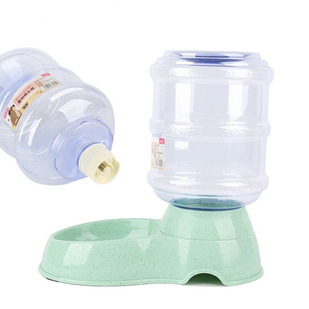 Pet Dog Automatic Water Feeder 3.8L Food Storage Bucket Cat Water Fountain Dispenser Small Pet Watering Supplies Random Color
