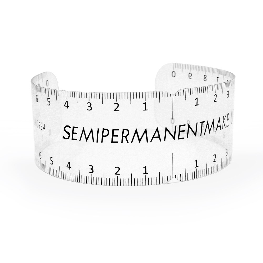 10 st permanent makeup plast ögonbryn linjal måla ögonbrynen bromsok mätschabloner verktyg tatueringstillbehör